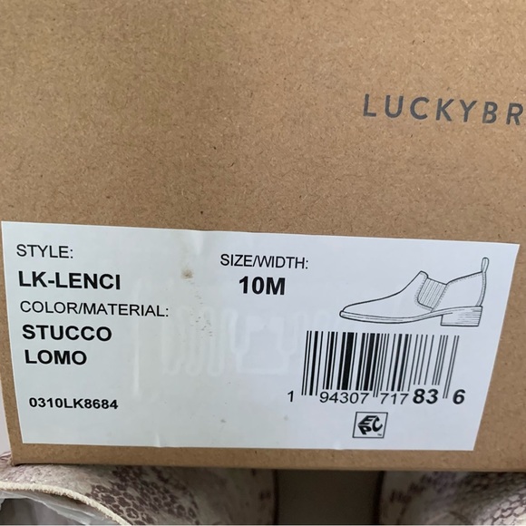 Lucky Brand Womens Lenci Leather Animal Print Slip On Ankle Boots US 10 M NEW - Picture 7 of 9